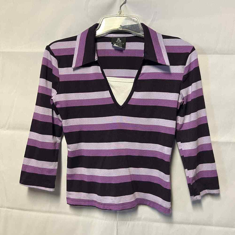 Vintage 2004 Anxiety Cafe Top Juniors Medium Preppy Grunge Mean Girls